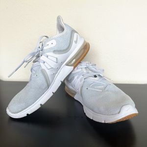 Nike Air Max Sequent 3 Mens Sz 8 White Running Athletic Sneaker Shoes